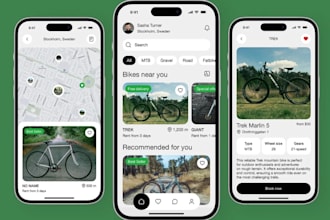 develop bike rental app, bike selling app, motorcycle app, ride booking app