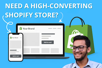 build a branded shopify dropshipping or ecommerce store