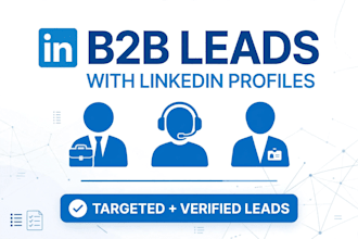 build targeted b2b lead list with linkedin profiles