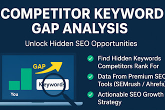 do SEO competitor gap analysis, competitor keyword research