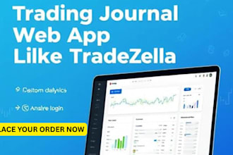 develop a trading journal web app like tradezella or tradersync