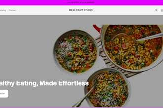 build dietitian website nutrition planning cookbook store meal planning store