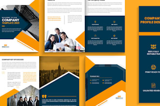 design company profile presentation business annual report corporate proposal