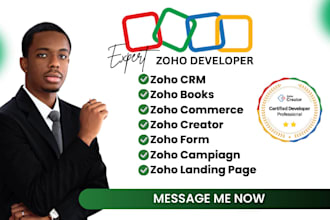 expert zoho developer to setup your zoho one, zoho CRM, zoho creator, zoho books