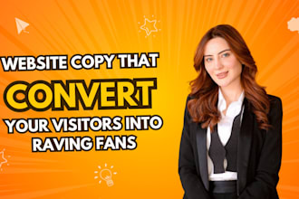 do website copywriting and write website content for you