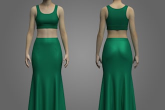 create second life, second life character, 3d clothing, rigging, 3d garment
