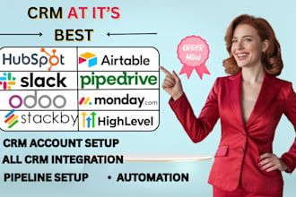 automate stackby pipedrive hubspot gohighlevel monday crm insightly odoo crm