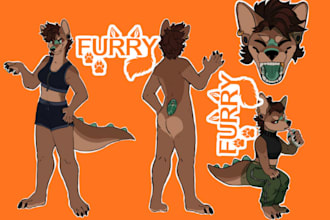 do custom vrchat furry avatar, nsfw furry avatar, vrc character 3d model vtuber