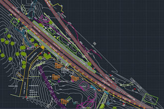 produce topographic survey drawings using civil 3d