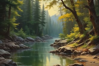 paint a real oil painting on canvas with for you