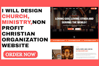 build a professional church or ministry website with donation system