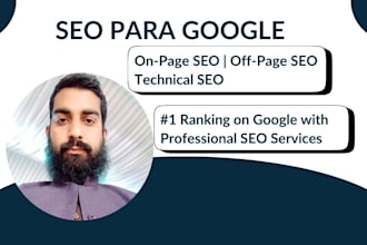 do SEO para google and build high quality backlinks