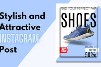 design stylish and attractive instagram post