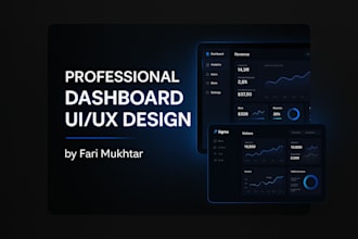 design modern web dashboard UI UX in figma