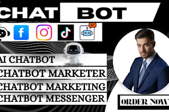 create an ai chatbot for chatbot marketing, chatbot messenger and strategy