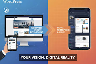 build wordpress website and design wireframe