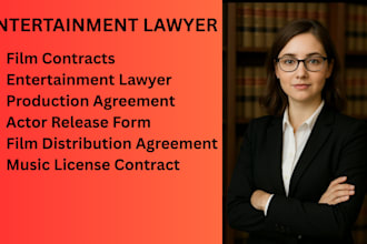 be your entertainment law expert artist producer and contract drafting expert