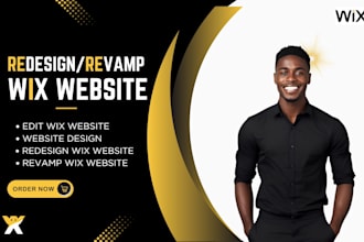revamp wix website redesign wix website edit wix website design wix website