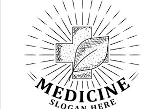 design a vintage medicine logo for your clinic, pharmacy, or health brand