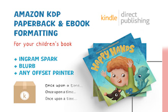 format your book for amazon KDP and ingram spark
