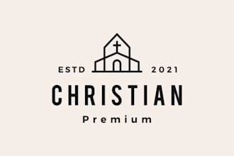 design a vintage church logo for your ministry, community, or organization
