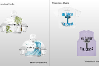 create modern faith based streetwear design apparel