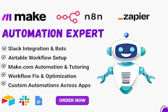 make com slack expert fix workflow airtable expert make com scenario