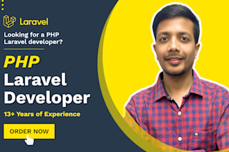 be your PHP laravel developer for web development