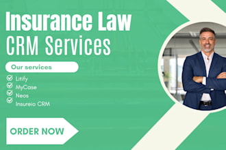 setup insurance law CRM law ruler lawmatics practicepanther clio actionstep CRM
