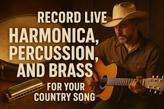 record live harmonica, percussion, and brass for your country music
