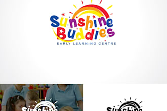 design a vintage daycare logo for your childcare center or brand