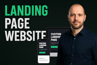 develop a custom landing page website