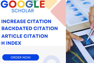 increase google scholar citation h index and backdated citation