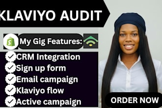 klaviyo audit email marketing campaign klaviyo flows mailchimp shopify marketing