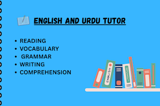 be english and urdu tutor for your kids