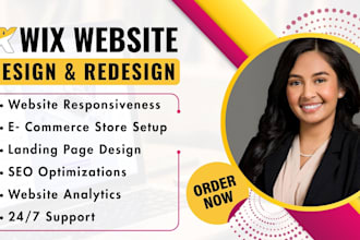 build wix website and redesign