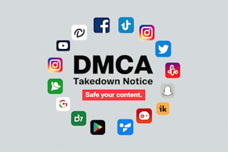 send dmca takedown notice facebook instagram tiktok reddit google under dmca