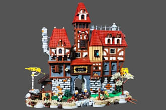 digital lego design lego building, house, technic 3d lego model XML part list
