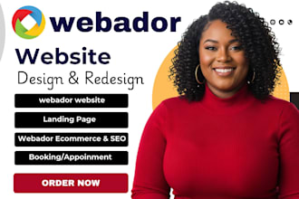 build professional webador website design webador website redesign webador store