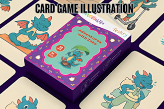 illustrate custom character in fantasy style for tcg or pokémon card game