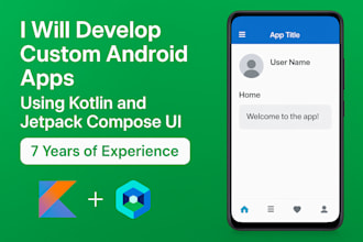 develop android applications using jetpack compose UI