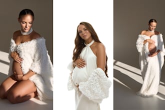 retouching of maternity and family portraits