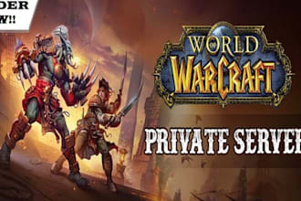create and maintain your wow private server and runescape private server for you