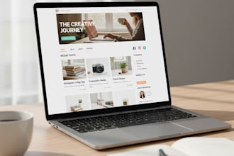 design a professional blogging website with wordpress