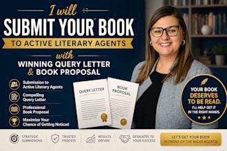 help you find active literary agents and write your query letter and synopsis