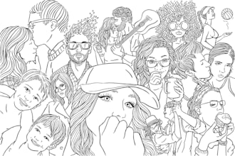 create custom line art illustrations from your photos