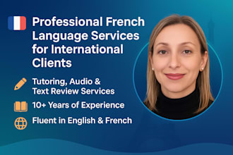 assist you with french language
