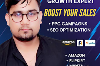 manage ecommerce ads and SEO for amazon, myntra, flipkart