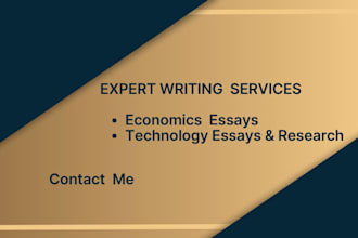 write economics,essay, labor economics, finance, robotics