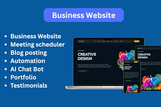 professional corporate website, business and company website